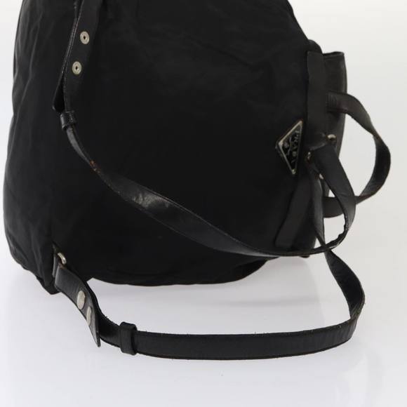 PRADA Backpack Nylon Leather Black Auth 87351 - Picture 9 of 16